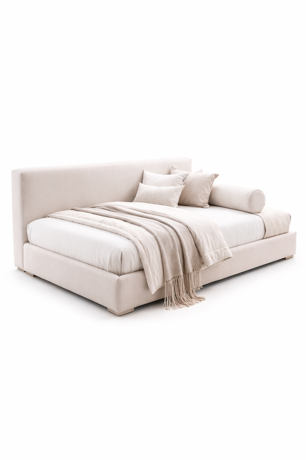 Cama Individual con Cabecera (Largo)